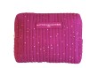 Trousse pois dorés - Fuchsia