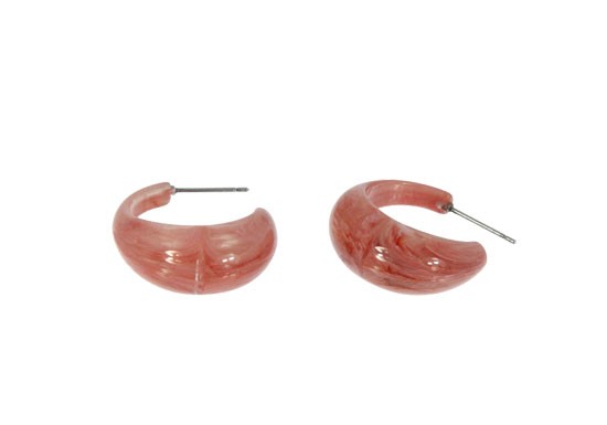 Boucles d'oreilles Adam rose