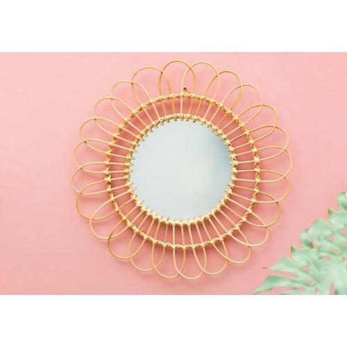 Miroir rotin