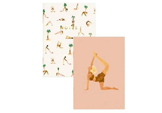 Set de 2 carnets - Yoga pattern