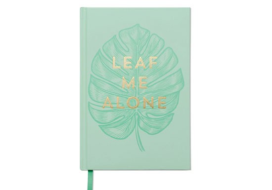 Cahier Leaf me alone