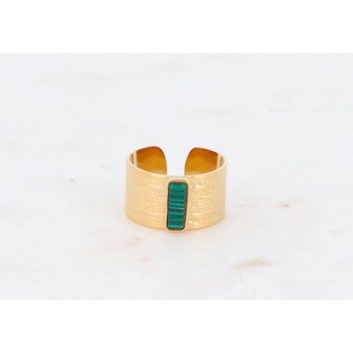 Bague Shera malachite