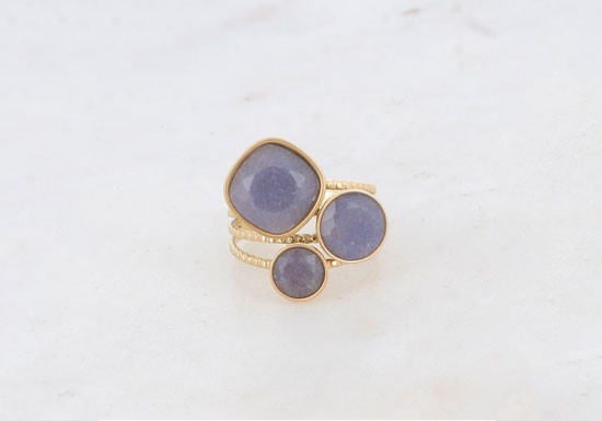 Bague Trilogie - 3 apatites