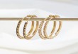 Boucles d'oreilles Logan (noir ou blanc)