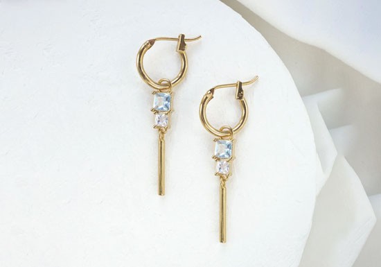 Boucles d'oreilles Soho hoop (coloris au choix)