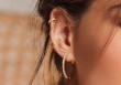 Boucles d'oreilles Logan (noir ou blanc)
