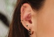 Boucles d'oreilles Diaz (noir ou blanc)