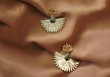 Boucles d'oreilles Sacco turquoise africaine