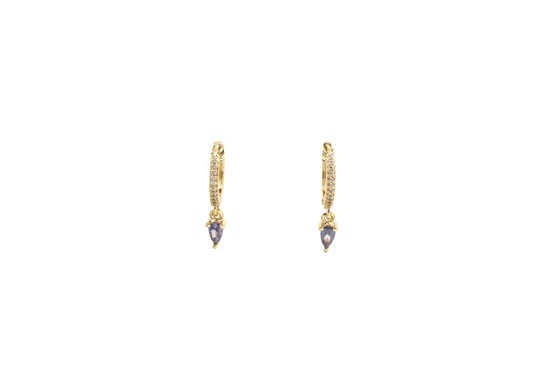 Boucles d'oreilles Nila violet
