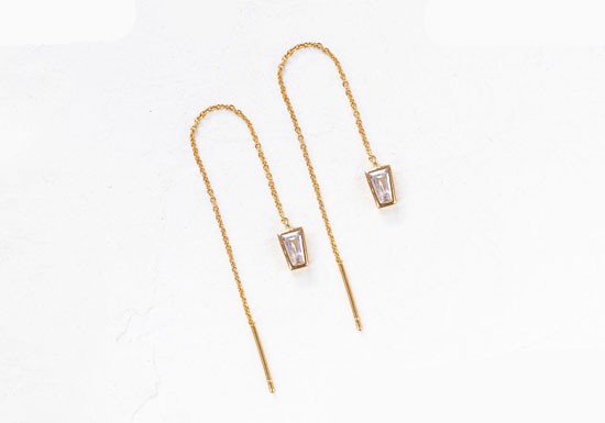 Boucles d'oreilles Lenox Chaîne
