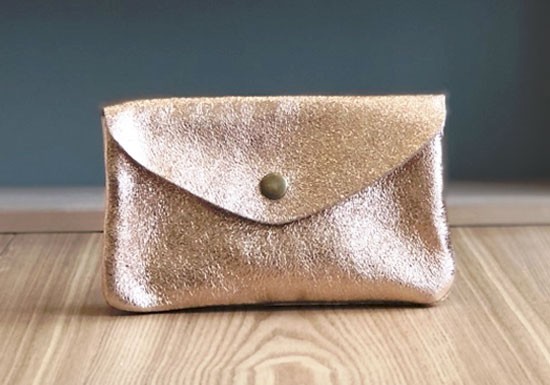 Porte-monnaie Wendy medium - rose clair
