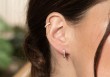 Boucles d'oreilles Ruby (noir ou blanc)