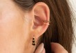 Boucles d'oreilles Diaz (noir ou blanc)