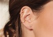 Boucles d'oreilles Louisa (noir ou blanc)