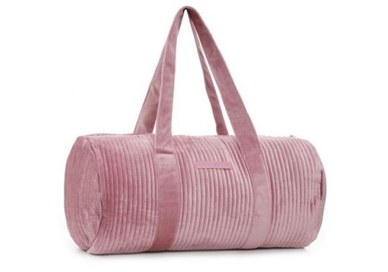 Sac Polochon Velours rose