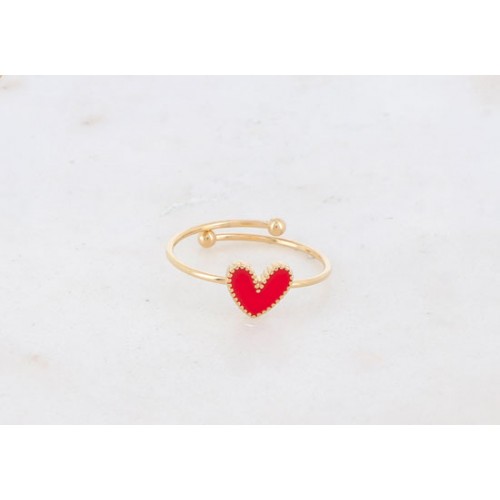 Bague Yesenia - Rouge