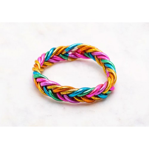 Bracelet Bouddhiste tressé - multicolore