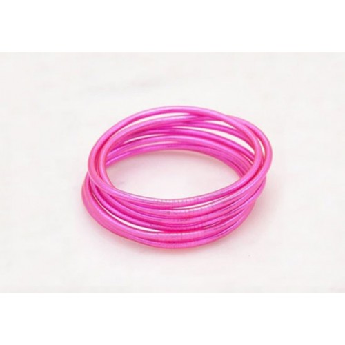 Bracelet Bouddhiste fin - Fuchsia