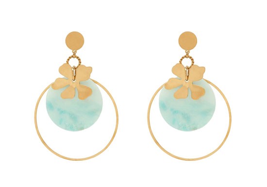 Boucles d'oreilles Elnaé Large - Amazonite