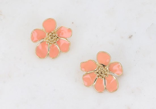 Boucles d'oreilles Bulla GM - blush