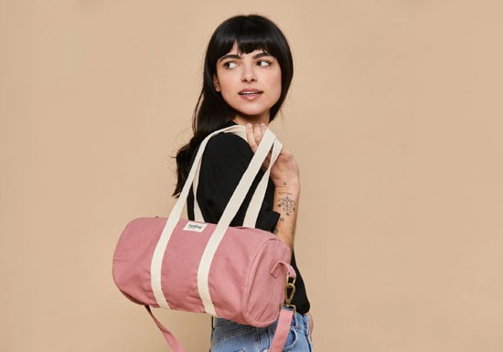 Sac polochon Mini Simon - Rose blush