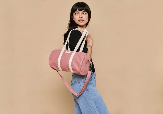 Sac polochon Mini Simon Rose blush