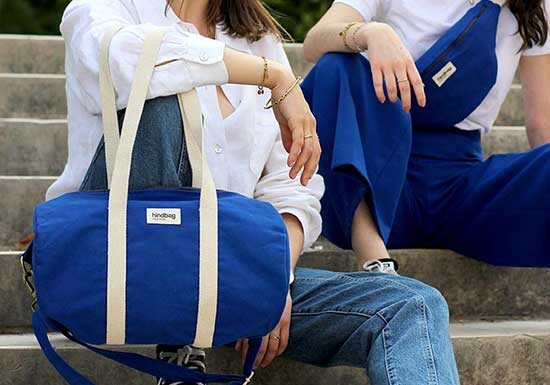 Sac polochon Mini Simon - Bleu électrique