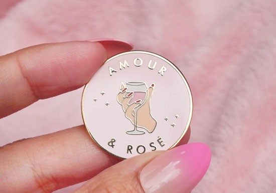 Pin's Amour et Rosé