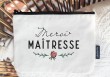 Pochette Merci maîtresse