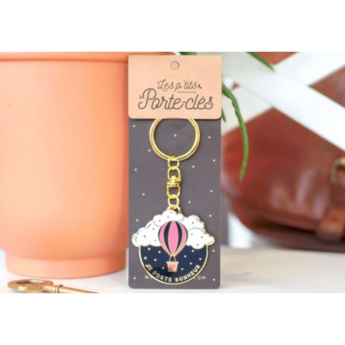 Porte-clés Je porte bonheur