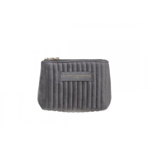 Petite pochette velours Gris