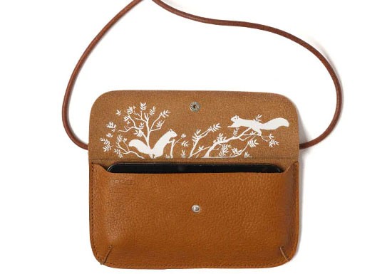 Phone bag Hang on - cognac