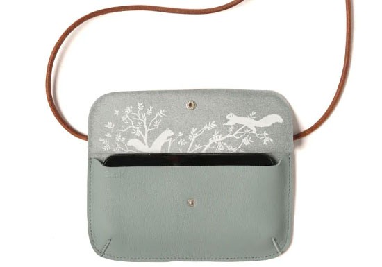 Phone bag Hang on - dusty green