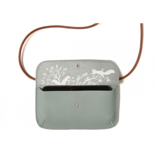 Phone bag Hang on - dusty green