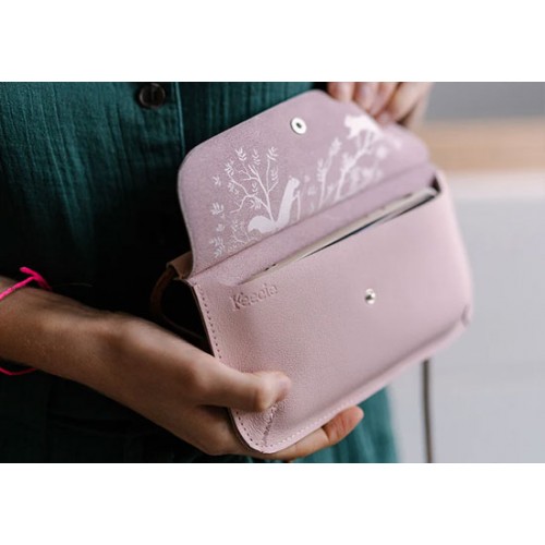 Phone bag Hang on - powder pink