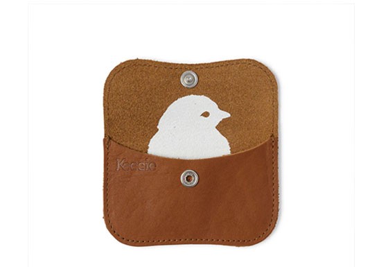 Porte carte Mini Me - cognac