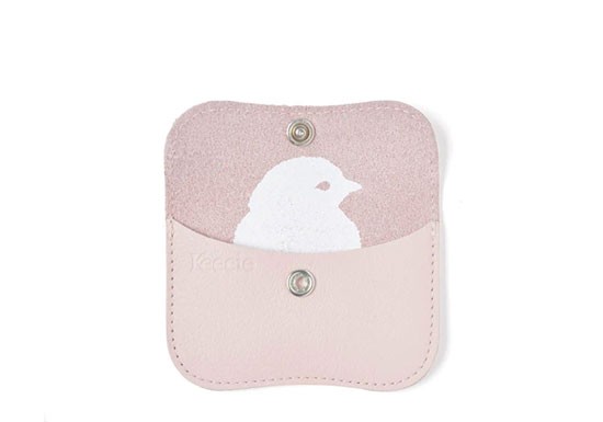 Porte carte Mini Me - powder pink
