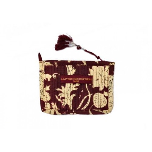 Petite pochette India Prune