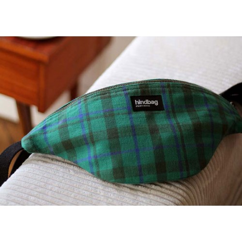 Sac banane Olivia - Tartan vert