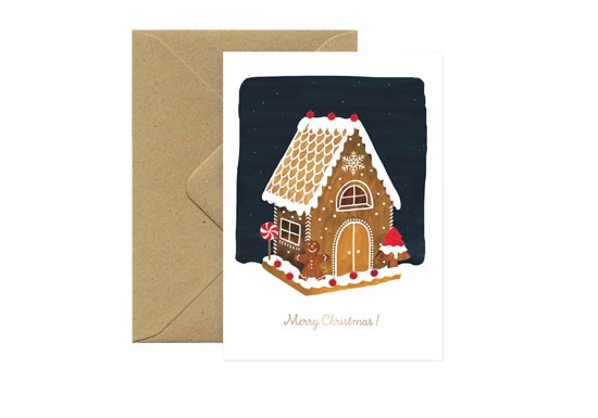 Carte postale Christmas Ginger Bread House