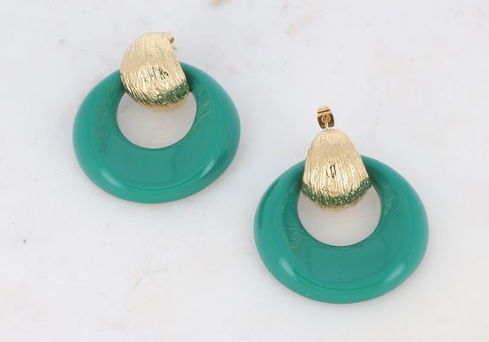 Boucles d'oreilles Stanley - Vert