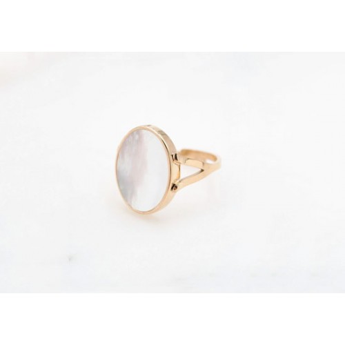 Bague Elnaé nacre blanche