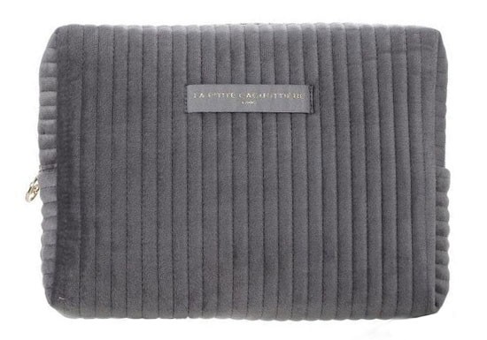 Grande trousse velours - Gris