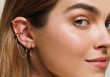 Boucles d'oreilles Ross (noir ou blanc)