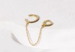 Boucle d'oreille Ross cuff (noir ou blanc)