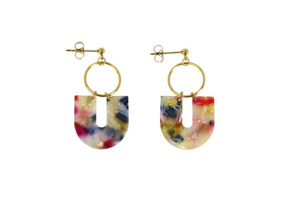 Boucles d'oreilles Elise - multicolore