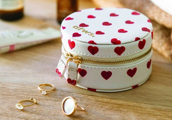 Boîte à bijoux Red hearts