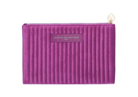 Pochette Velours - Fuchsia