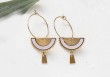 Boucles d'oreilles Swahili hoop (coloris au choix)