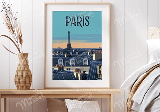 Poster Paris- Les Toits